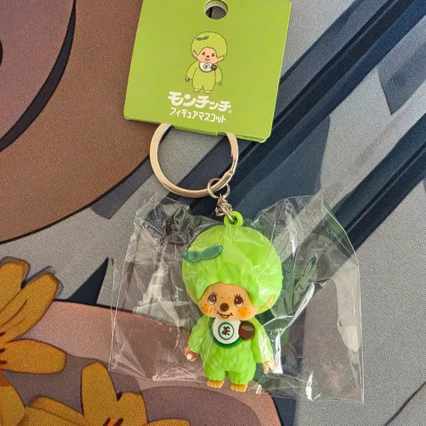 [BUNJANG] Monchhichi Matcha Keychain Holder / (정품)몬치치 말차 키링 키홀더 몬치치군
