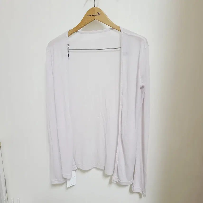 [BUNJANG] Cotton Knit Cardigan Pastel Purple Women's Size S-M (55-66) / 새상품 여성S 55~66 코튼블랙 여름 니트가디건 파스텔퍼플 여리핏 여행