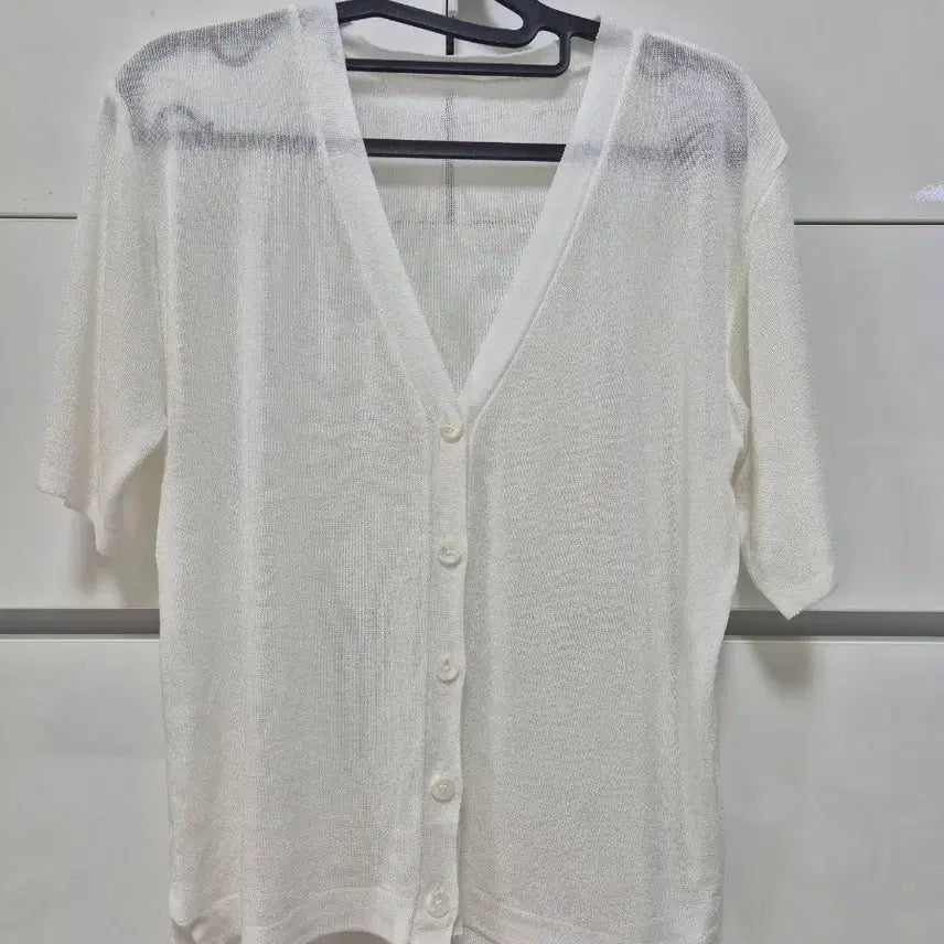 [BUNJANG] Ivory V-Neck Summer Cardigan / 아이보리 브이넥 여름 가디건