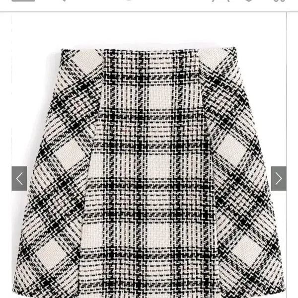 [BUNJANG] GRL Check Mini Skirt / GRL 체크 미니스커트