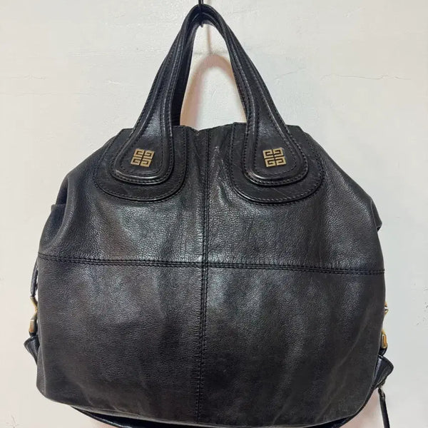 [BUNJANG] Givenchy Nightingale Black Leather Bag / 지방시 블랙 레더백