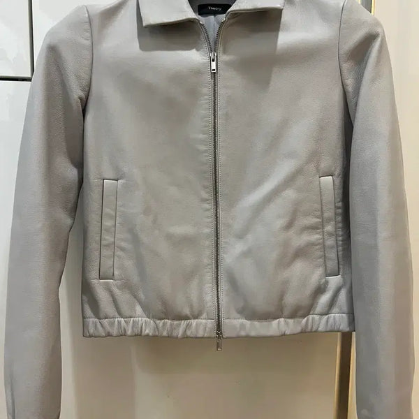[BUNJANG] Theory 24FW Lambskin Leather Women's Jacket / 24fw 띠어리 양가죽 여성자켓