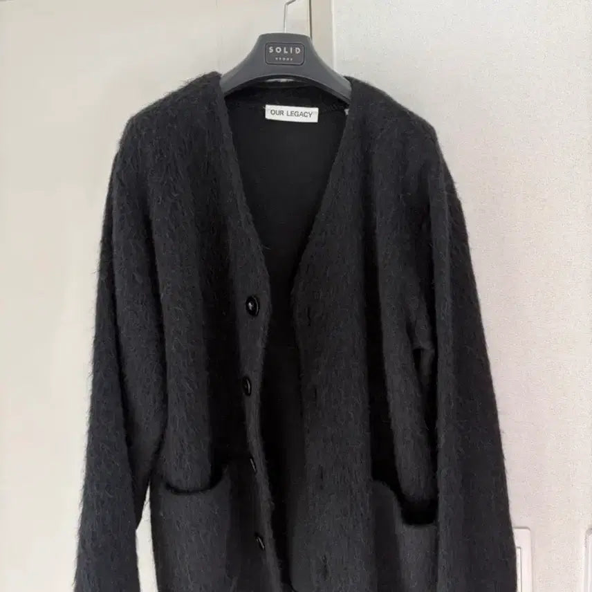 [BUNJANG] Our Legacy Mohair Cardigan Black 48 / 아워레가시 모헤어 가디건 48 블랙