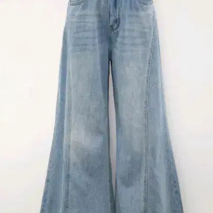 [BUNJANG] Nanringgu Wide Denim Pants Light Blue / 난닝구 와이드 데님 팬츠 라이트블루
