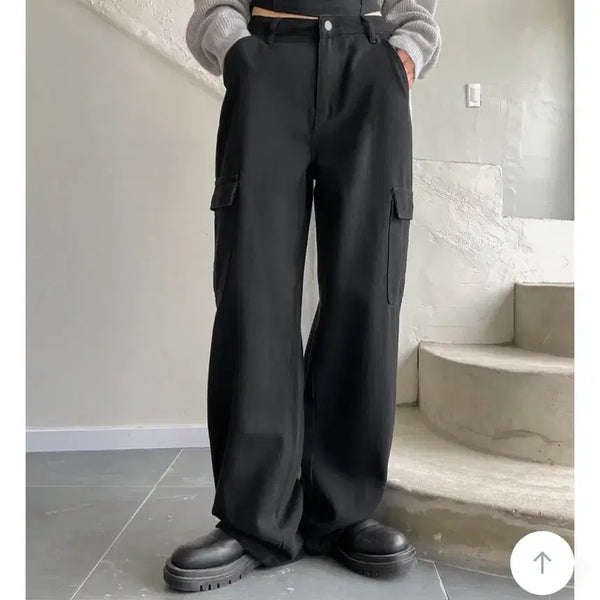 [BUNJANG] GoGoSing Cargo Cotton Pants Black / 고고싱 카고 코튼 팬츠 블랙