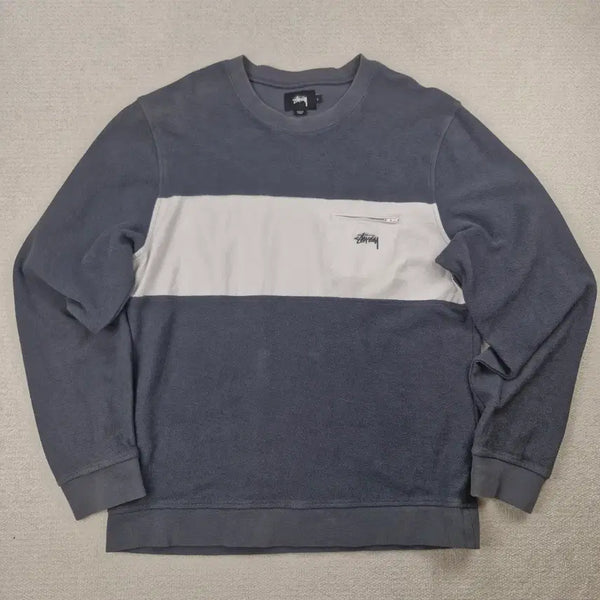 [BUNJANG] Stussy Towel Fabric Sweatshirt / 스투시 타올 패브릭 맨투맨