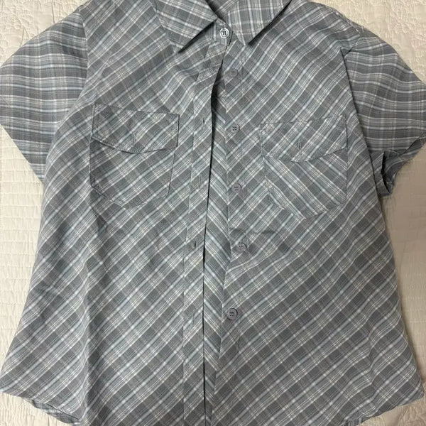 [BUNJANG] Check Pattern Shirt / 체크 남방 셔츠