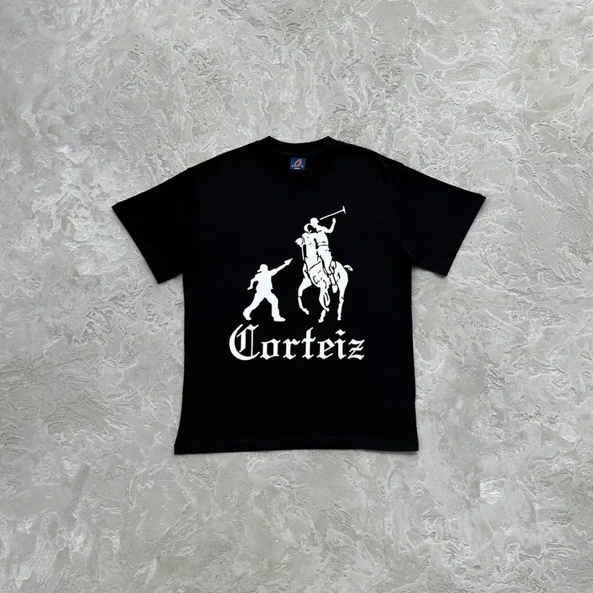 [BUNJANG] Cortese Jack Boys T-Shirt Black Casual / 코르테이즈 잭 보이즈 티셔츠 블랙 캐쥬얼