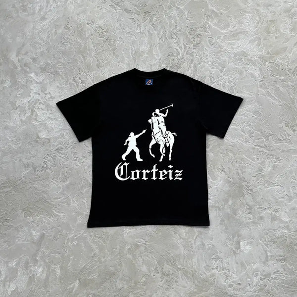 [BUNJANG] Cortese Jack Boys T-Shirt Black Casual / 코르테이즈 잭 보이즈 티셔츠 블랙 캐쥬얼