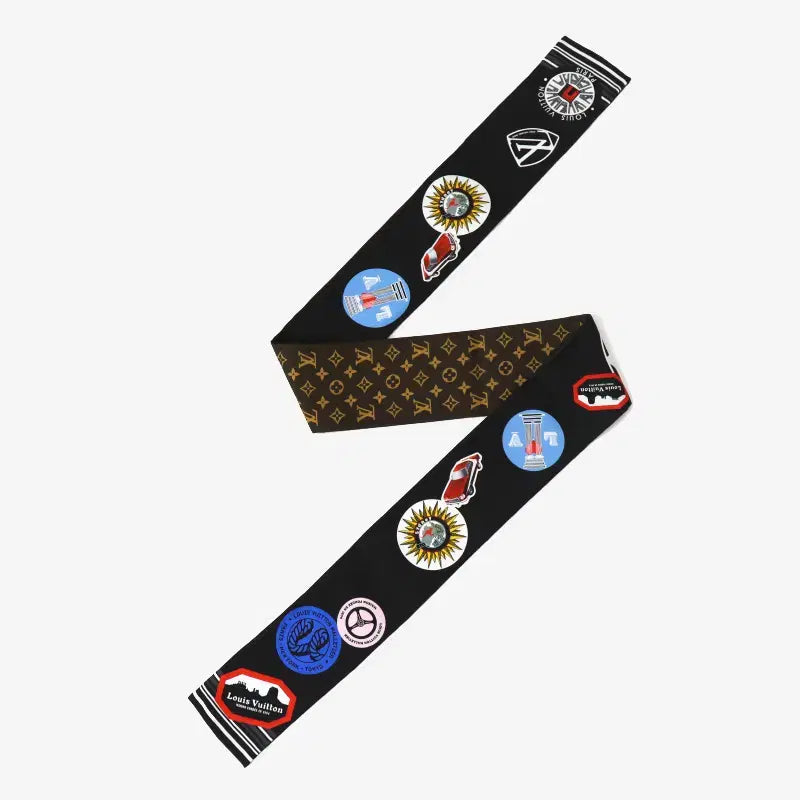 [BUNJANG] Louis Vuitton World Tour Monogram Bandana Twilly Scarf M76431 / (정품)루이비통 M76431 월드투어 모노그램 방도 트윌리 스카프