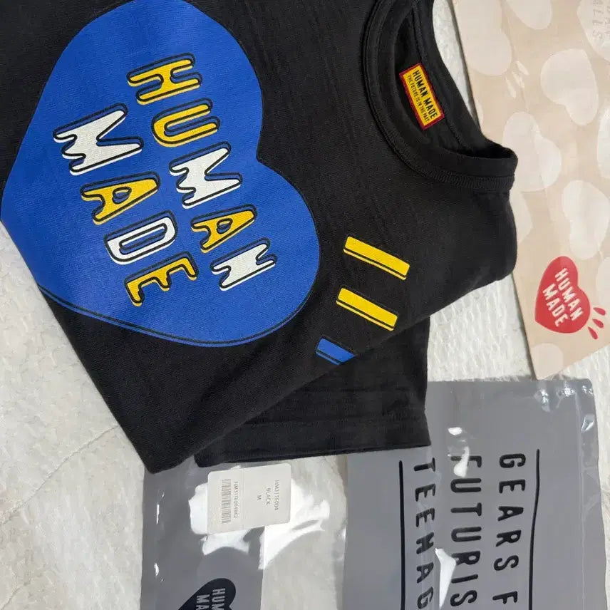[BUNJANG] Human Made Heart Logo T-Shirt Black M / <휴먼메이드>하트 로고 반팔티 블랙Mㅡ남녀공용