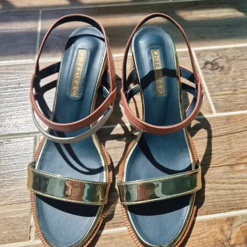 [BUNJANG] MISOFE Leather Block Heel Sandals 245mm / 미소페 샌들 245