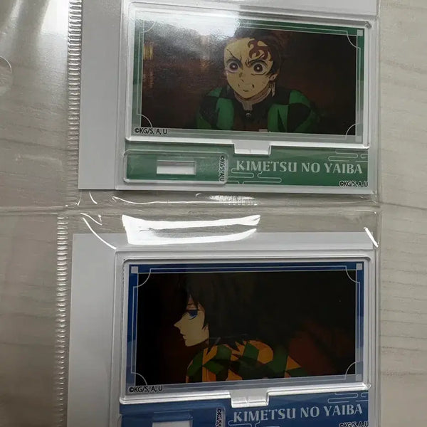 [BUNJANG] Demon Slayer: Kimetsu no Yaiba Mugen Train Giyu & Tanjiro Mini Acrylic Stand Set / 귀멸의칼날 무한성 기유 탄지로 미니 아크릴 스탠드