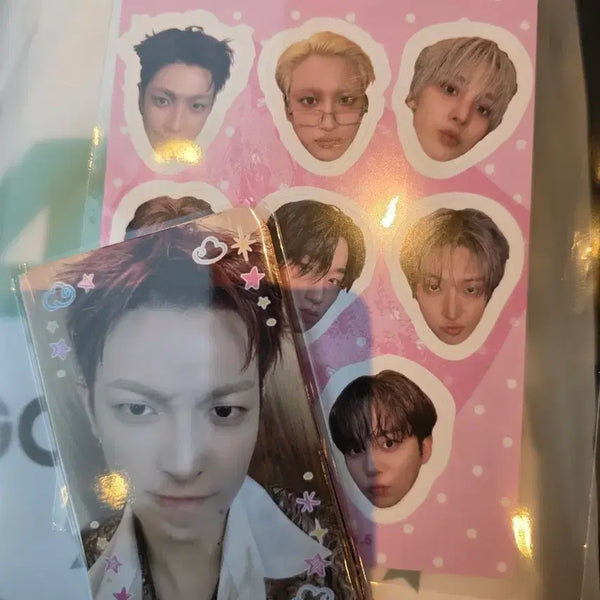 [BUNJANG] Ateez Official Fanclub Photocard Set & Lucky Draw Bboongttee Sticker / 공방포카 1세트 & 공방럭드 뽀뽀티즈 스티커