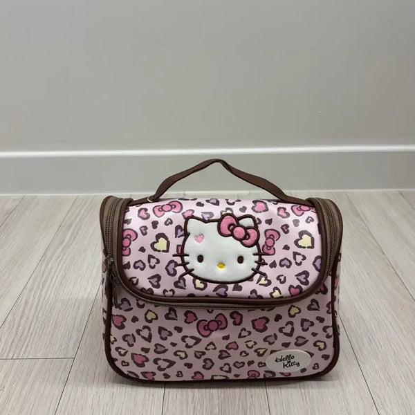 [BUNJANG] Hello Kitty Leopard Print Cosmetic Pouch / 새상품 헬로키티 호피 레오파드 화장품 파우치