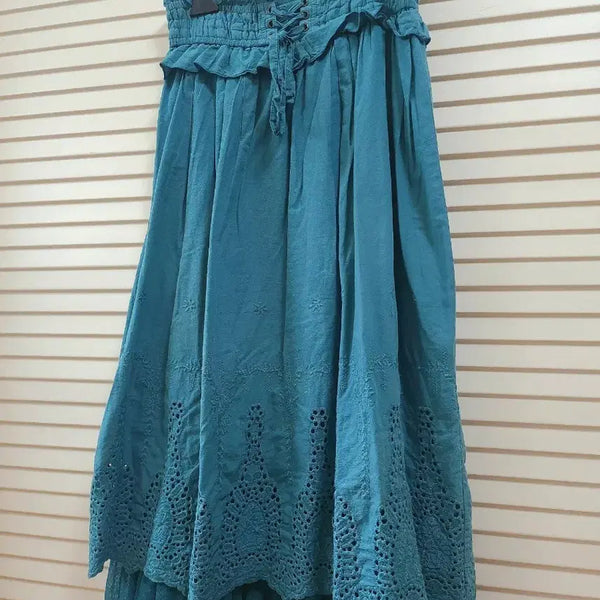 [BUNJANG] Vintage Axes Farm Long Skirt Mori Girl Mori Look / 빈티지 엑시즈팜 롱스커트 롱치마 모리걸 모리룩