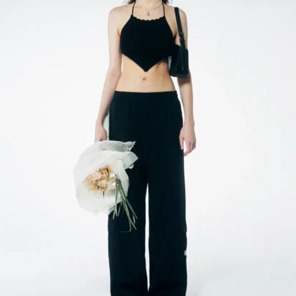[BUNJANG] Sculptor Linen Cargo Pants Black Small / 스컬프터 린넨 카고 팬츠 블랙 s