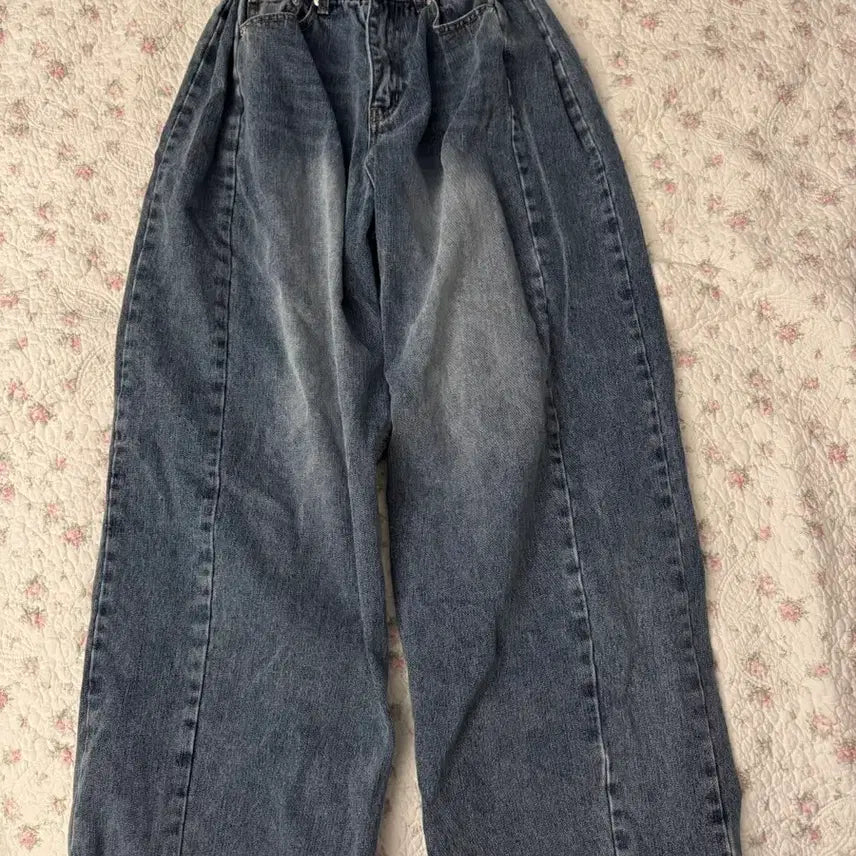 [BUNJANG] Urban Dress Wide Denim Pants / 어반드레스 와이드 데님