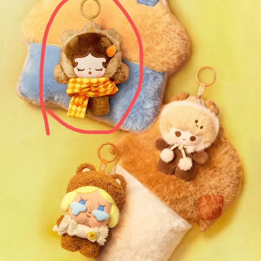[BUNJANG] Pop Mart Fluffy & Cozy Series Skull Panda Plush Keychain / 팝빈 플러피 & 코지 시리즈 인형 키링-스컬판다