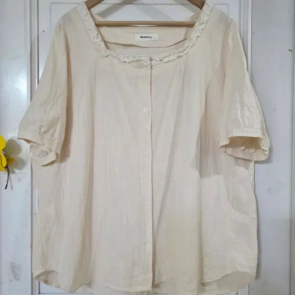 [BUNJANG] Stylish Cotton Blouse / 여름 시원한 고급스러운 디자인이쁜  면  블라우스