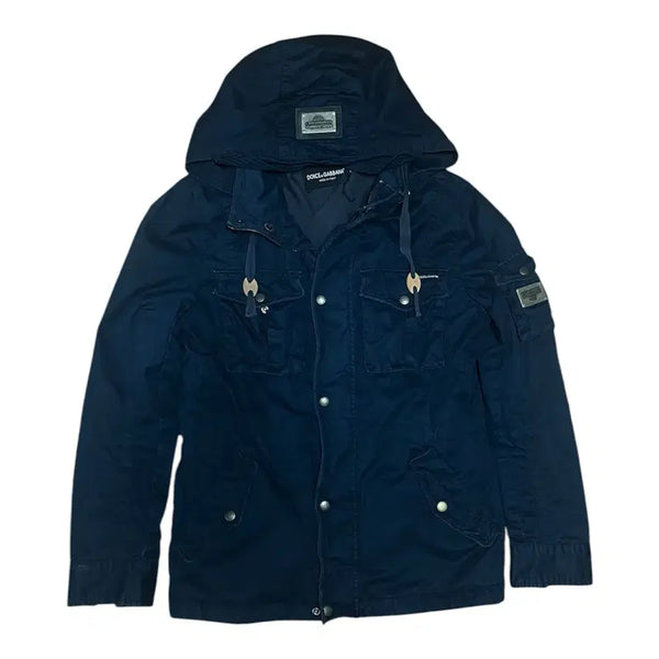 [BUNJANG] Dolce & Gabbana Military Hooded Jacket Navy / 돌체앤가바나 밀리터리 후드 자켓 네이비
