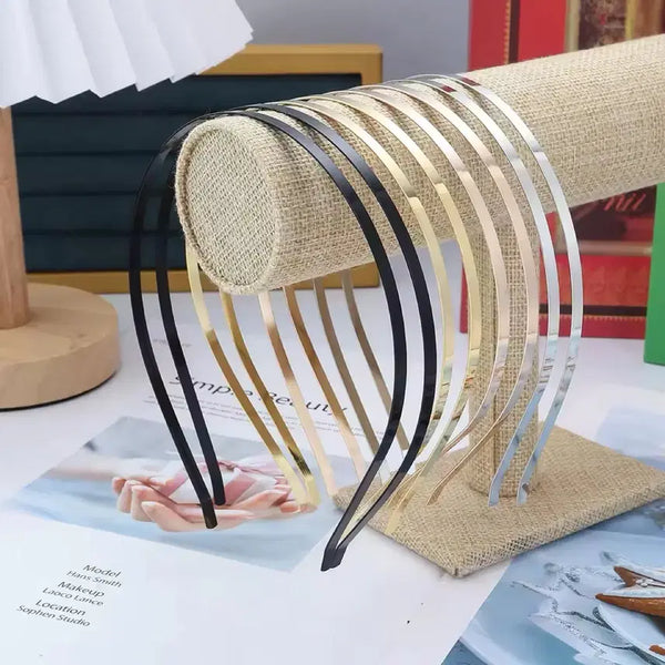 [BUNJANG] Stainless Steel Simple Headband 5-Piece Set / 스테인레스 스틸 심플 헤어밴드 3색, 5개 가격