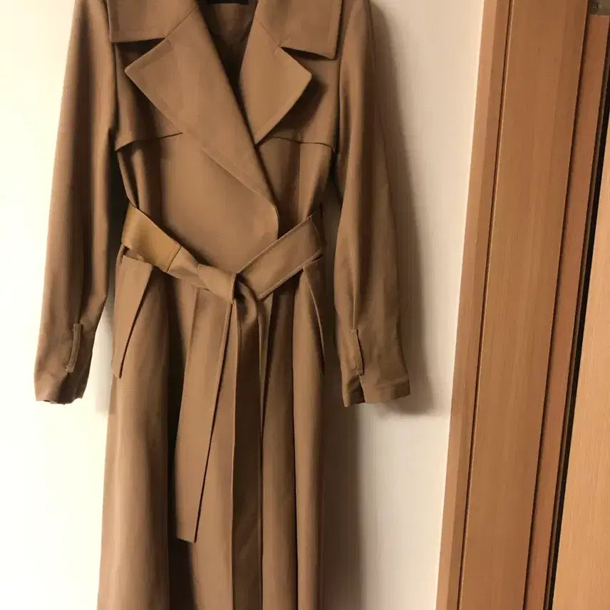 [BUNJANG] Michaa A-Line Flare Trench Coat Classic Wool Jacket / 미샤 MICHAA A라인 플레어 트렌치코트 클래식 울 재킷