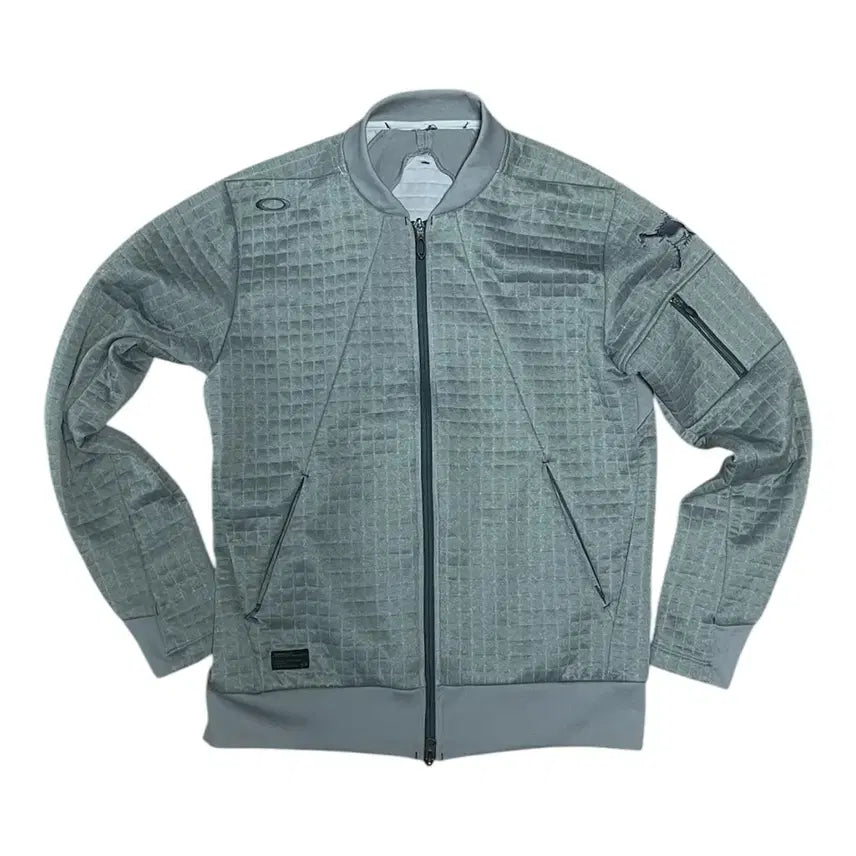 [BUNJANG] Oakley Grid Full Zip Jacket - Grey / 오클리 그리드 집업 자켓 그레이