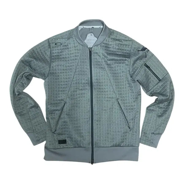 [BUNJANG] Oakley Grid Full Zip Jacket - Grey / 오클리 그리드 집업 자켓 그레이