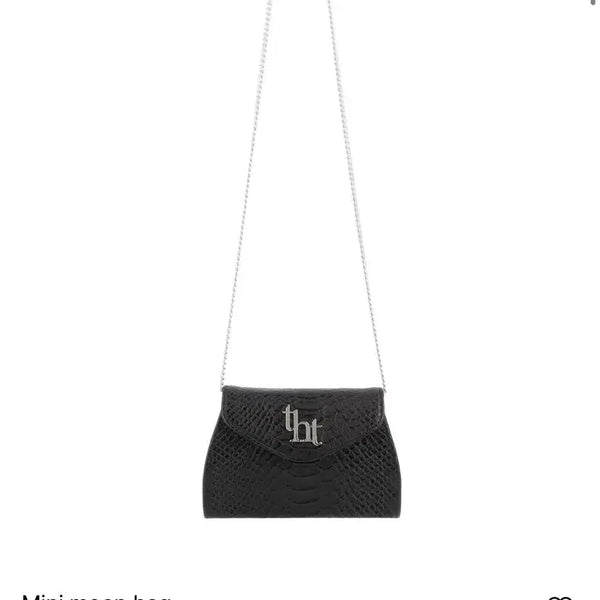 [BUNJANG] 3 TIMES Mini Moon Bag Black / 쓰리타임즈 미니 문백 블랙 가방