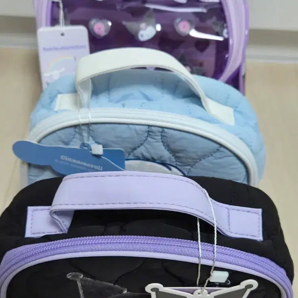 [BUNJANG] Kuromi Cinnamoroll Pouch 3-Piece Set / 쿠로미 시나모롤 파우치 3종 세트
