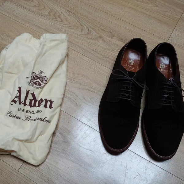 [BUNJANG] Alden Suede Cap-Toe Derby Shoes US 8.5D / 알든 스웨이드 캡토 더비슈즈 us 8.5d 판매합니다.