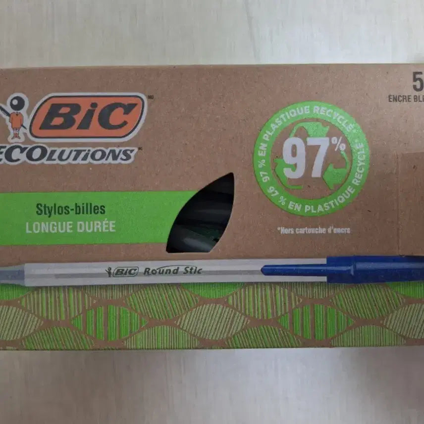 [BUNJANG] Bic Ballpoint Pens Blue Medium Point (1.0mm) - 40 Count / 빅볼펜 Bic볼펜 파란색 40개 판매합니다.