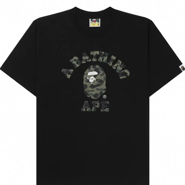 [BUNJANG] BAPE First Camo College T-Shirt Black Green XL / 베이프 퍼스트 카모 컬리지 티셔츠 블랙 그린(XL)