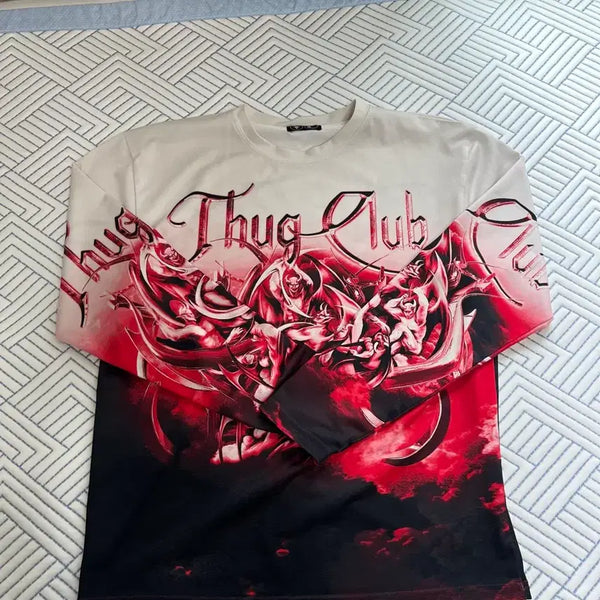 [BUNJANG] THUG CLUB Devil Long Sleeve & Berlin Knit (Size 2) / 떠그클럽 악마 롱슬리브, 베를린 니트 (2사이즈)