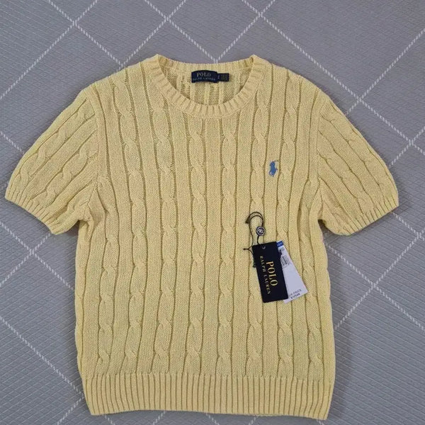 [BUNJANG] Polo Ralph Lauren Cable Knit Sweater Yellow S / 폴로 랄프로렌 케이블 니트 옐로우 S