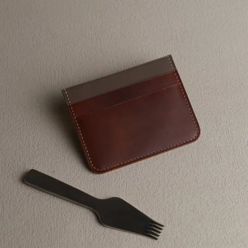 [BUNJANG] Handmade Vegetable Leather Cardholder / 수제 베지터블 카드홀더 카드지갑