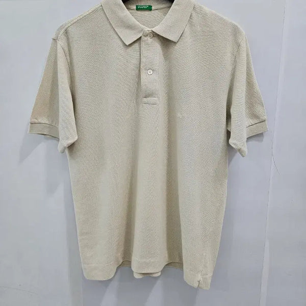 [BUNJANG] United Colors of Benetton Cotton Short Sleeve Polo Shirt / 베네통 면 반팔 카라 상의