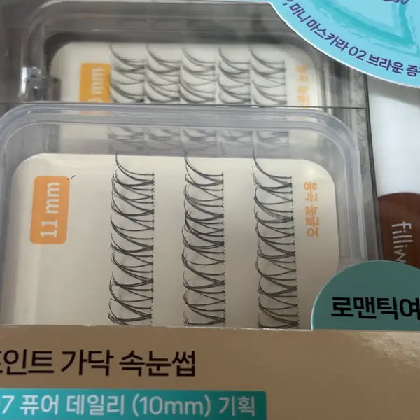 [BUNJANG] Fillimilli Point Cluster Lashes 07 Pure Daily Special Set / 필리밀리 포인트 가닥 속눈썹 07 퓨어데일리 기획세트
