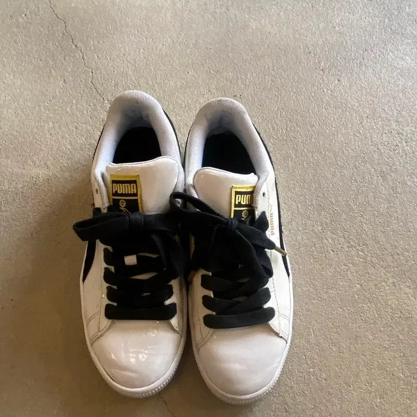 [BUNJANG] Puma x BTS Basket Patent Sneakers (225-230) / 푸마 x BTS (225~230) 바스켓 페이턴트 스니커즈