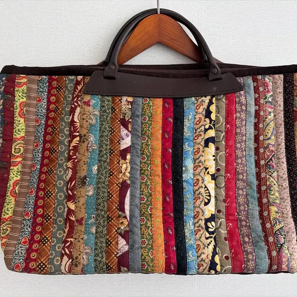 [BUNJANG] Handmade Patchwork Quilting Tote Bag / 핸드메이드 패치워크 퀼팅 토트백