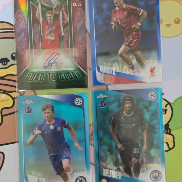 [BUNJANG] 2025-26 Topps Chrome UEFA Auto / Limited Edition Set / 탑스크롬 UEFA 25-26 오토, 한정 포함