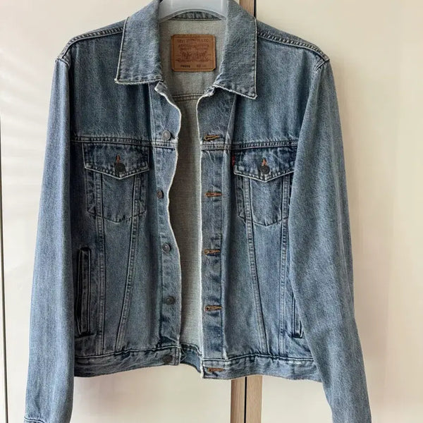 [BUNJANG] Levi's 90s 7056 3rd Gen Trucker Denim Jacket L / 리바이스 90년 90s 7056 3세대 트러커 청자켓 100 L