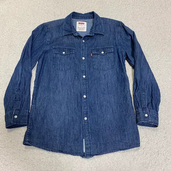 [BUNJANG] Levi's Kids Denim Shirt (Size 10-12) / 리바이스 키즈 아동 데님 셔츠 10-12