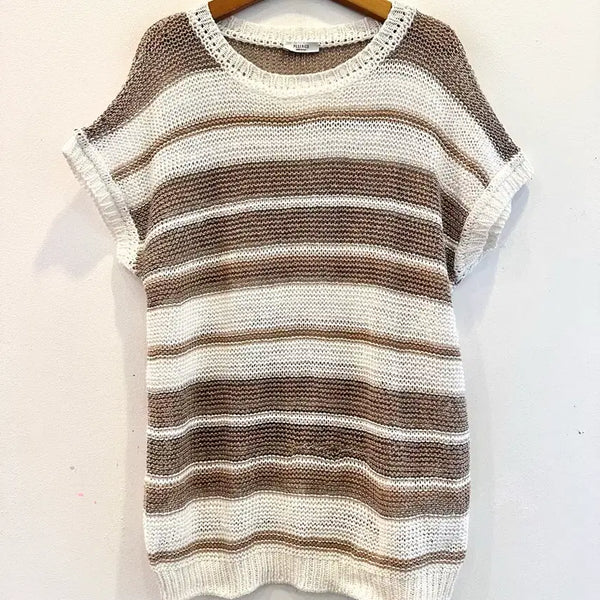 [BUNJANG] Peserico Linen Summer Knit Bronze / 55~66) 페세리코 린넨 썸머니트 판매합니다!