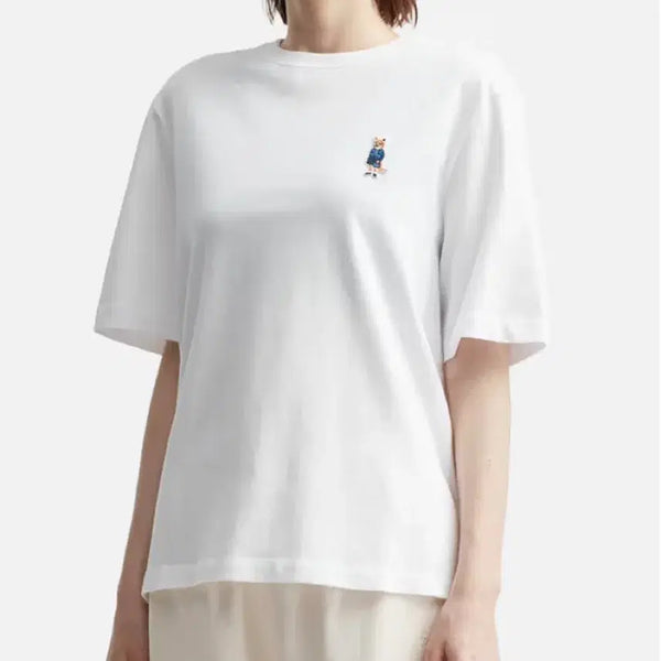 [BUNJANG] Maison Kitsuné Dressed Fox Comfort Short Sleeve T-Shirt White / 메종 키츠네 드레스드 폭스 컴포트 반팔 티셔츠 화이트