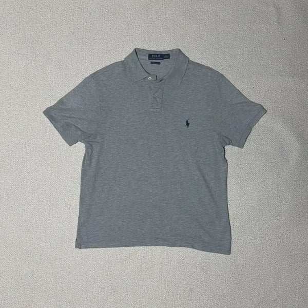 [BUNJANG] Polo Ralph Lauren Men's Grey Short Sleeve Polo Shirt / 폴로 랄프로렌 M 그레이 반팔 카라티