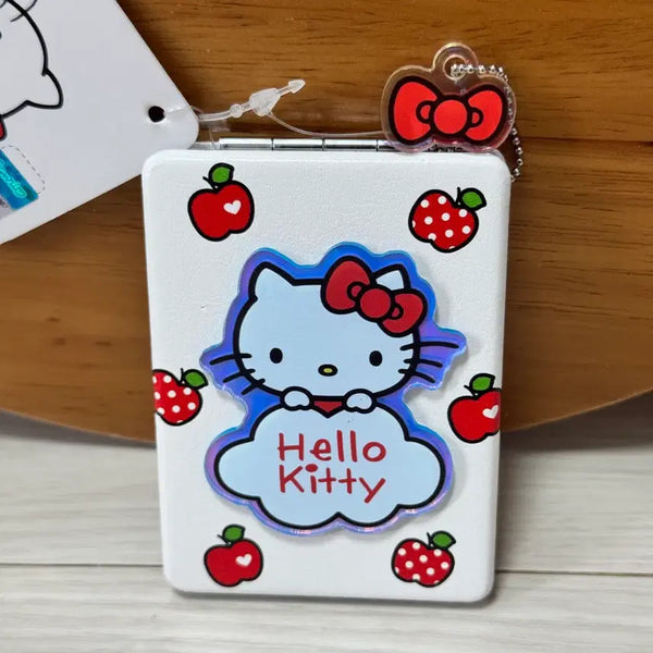 [BUNJANG] Hello Kitty Apple Ribbon Compact Mirror / 헬로키티 애플 리본 디자인 거울