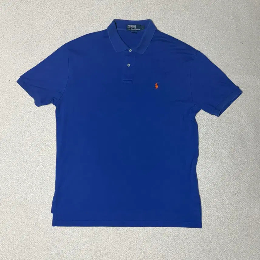 [BUNJANG] Polo Ralph Lauren L Blue Short Sleeve Polo Shirt / 폴로 랄프로렌 L 블루 반팔 카라티