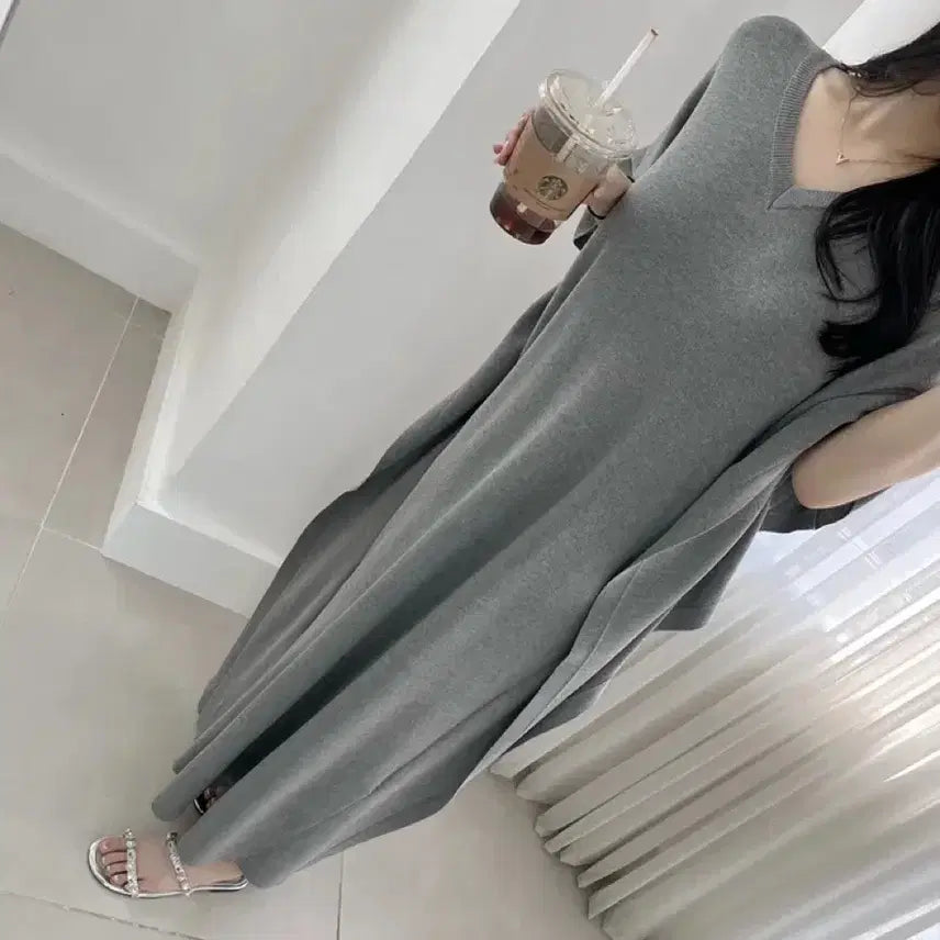 [BUNJANG] Loose Fit Maxi Dress Black / 루즈핏 맥시원피스 블랙(새상품)